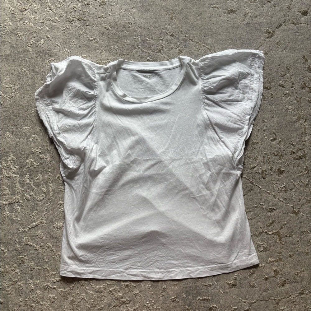 Ruffle Sleeve Tee Shirt